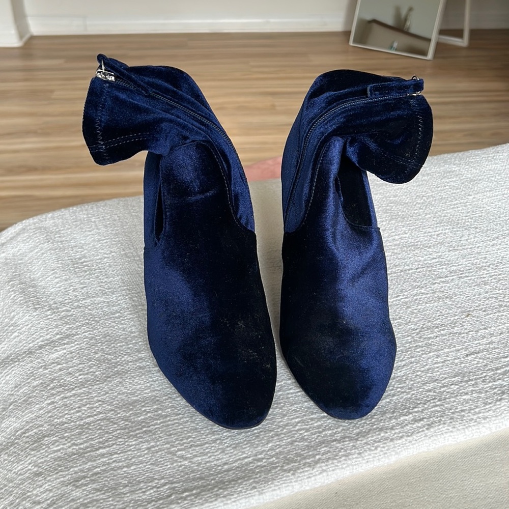 Velvet sock boots